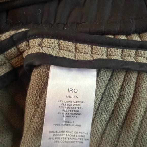 GUC IRO- Wool blend and lamb leather- Moto jacket. Size 42 (US XL). - Picture 6 of 9